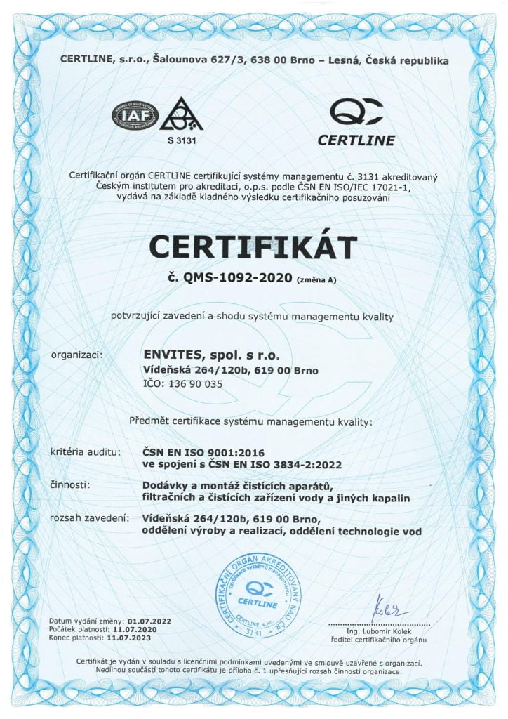 Certifikat ISO 9001-QMS_1092_2020A_CZ-1
